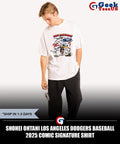 Shohei Ohtani Los Angeles Dodgers baseball 2025 comic signature shirt