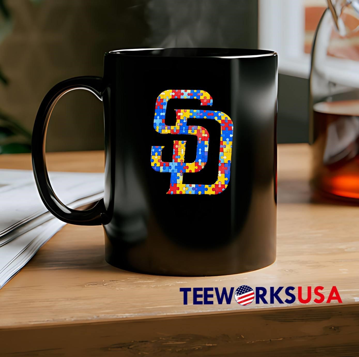 Show Your Support with This San Diego Padres Autism Awareness Puzzle Piece Shirt