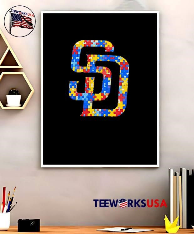 Show Your Support with This San Diego Padres Autism Awareness Puzzle Piece Shirt