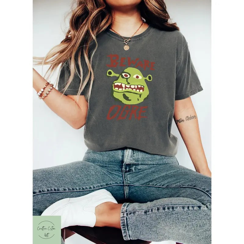 Shrek Shirt, Halloween Shirt, Beware Ogre Shirt, Shrek Movie, Halloween Costume, Shrek Costume, Characters, , Ogre...