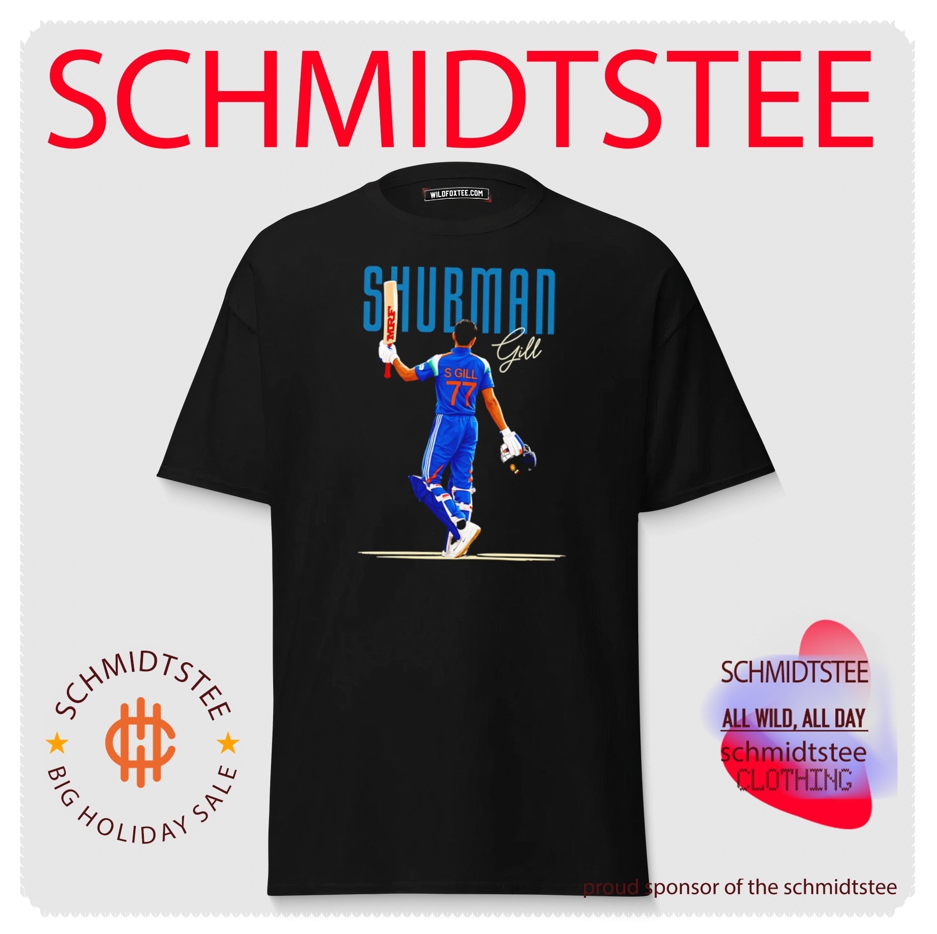 Shubman Gill Indian Cricket signature shirt