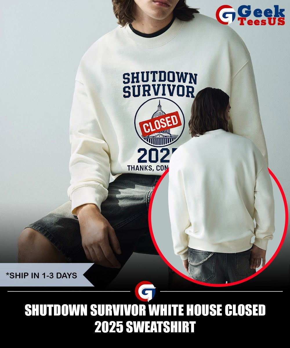 Shutdown survivor White House closed 2025 shirt