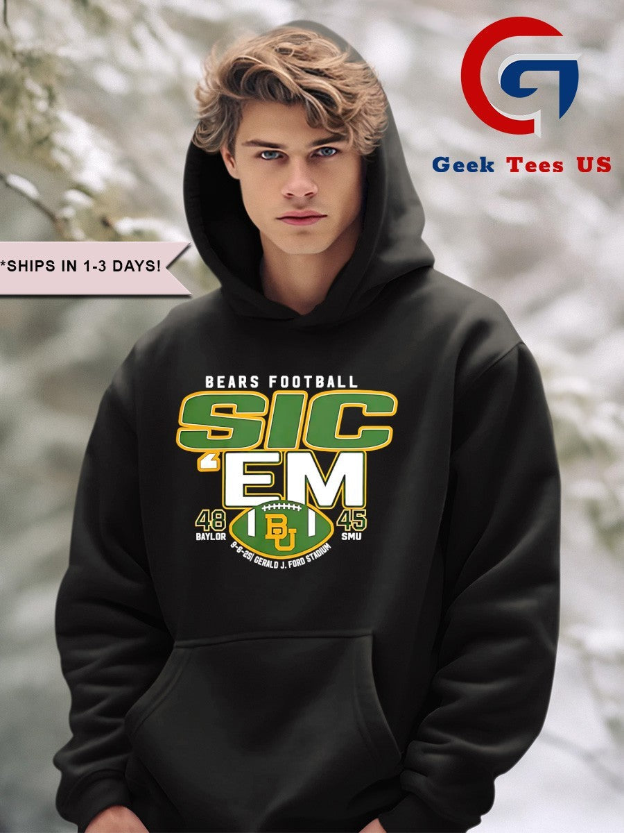 Sic’ Em Baylor Bears vs SMU Mustangs NCAA Football 2025 shirt