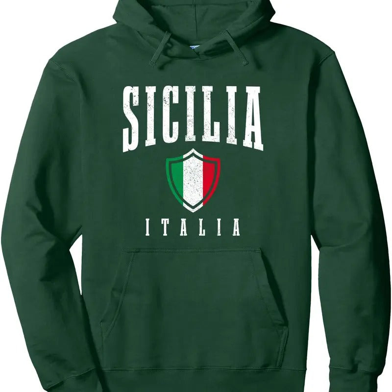 Sicilia Italy Sicily Italia Italian Flag Pride Hoodie | Unisex Hooded Sweatshirt | FAST SHIPPING T-Shirts | HypeDripTees.com
