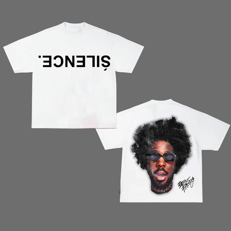 Sil3nce Br3ntt Faiiyazz New Graphic Rap Tee Graphic Shirt Womenswear Top Hoodie, Sweatshirt | HypeDripTees.com