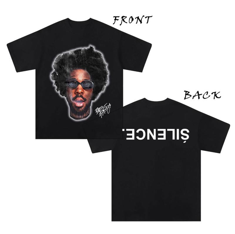 Silence Brentt Faiiyazz New Graphic Rap Black Tee Shirt Hoodie, Sweatshirt | HypeDripTees.com