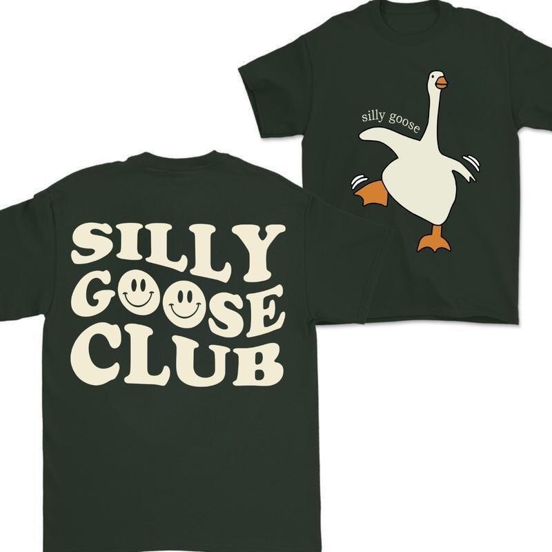 Sill Goose Club Tshirt- Double Side - Vintage Tee - For Her - For Him - Duck Shirt , GIFT for Men