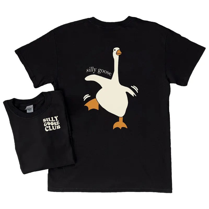 Silly Goose Club T-Shirt For Men For Women Tshirt Crew Neck Cute Shirt Hoodie, Sweatshirt | HypeDripTees.com