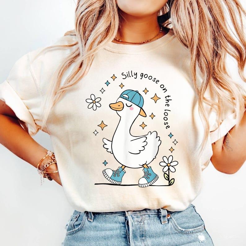 Silly Goose On The Loose Funny Goose Pun Boys Kids Toddlers Shirt, Goose T-Shirt, For Men, For Women Hoodie, Sweatshirt