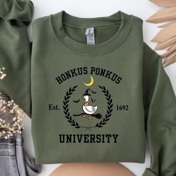 Silly Goose Shirt, Silly Goose On The Loose Sweatshirts, Honkus Ponkus Halloween Hoodie, Sweater Outfits | HypeDripTees.com