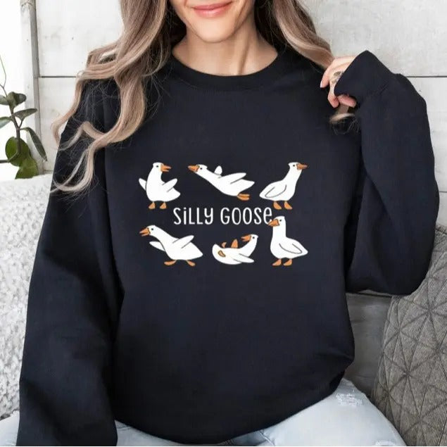 Silly Goose Cute Silly Goose Everyone Classic Cotton Friend Comfort Womenswear T-Shirts, Hoodie, Sweatshirt