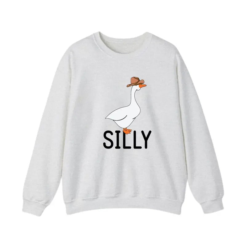 Silly Goose Sweatshirt, Silly Goose University Shirt, Funny Hoodie  For Her, Gift For Her, Menswear Underwear