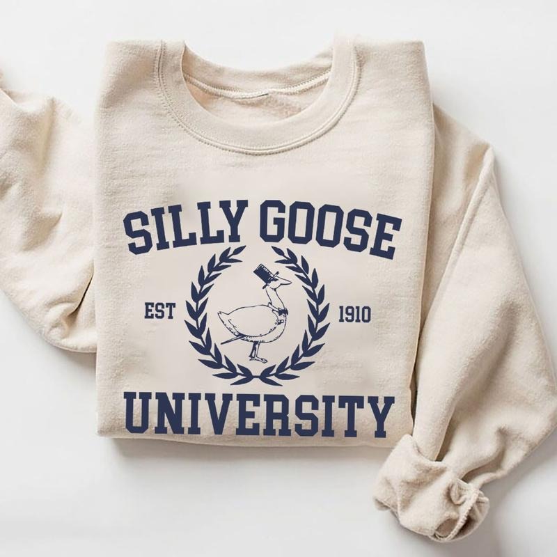 Silly Goose University Sweatshirt, Silly Goose University Shirt Menswear Hoodie | HypeDripTees.com