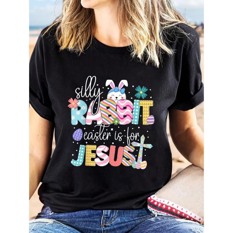 Silly Rabbit Easter Is For Jesus Cute Bunny Christian Faith T-Shirt, Women'S Clothing Hoodie, Sweatshirt | HypeDripTees.com