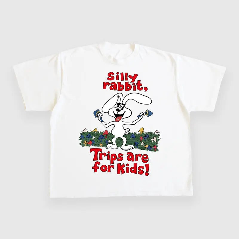 Silly Rabbit Trips Are For Kids CUSTOM PRINTED T-SHIRT Hoodie, Sweatshirt | HypeDripTees.com