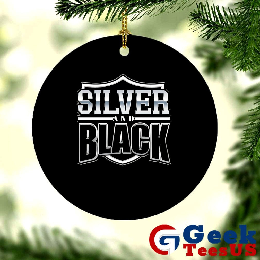 Silver and black Las Vegas Raider shirt