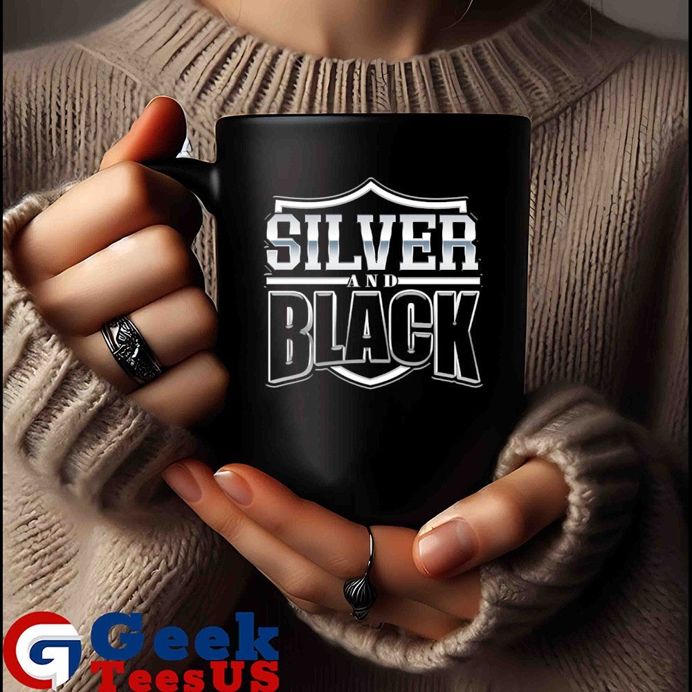 Silver and black Las Vegas Raider shirt