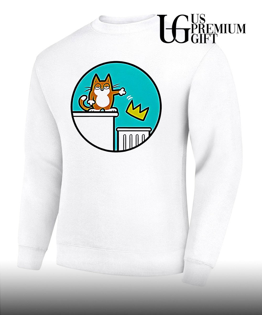 Simons cat throw away the crown no kings shirt