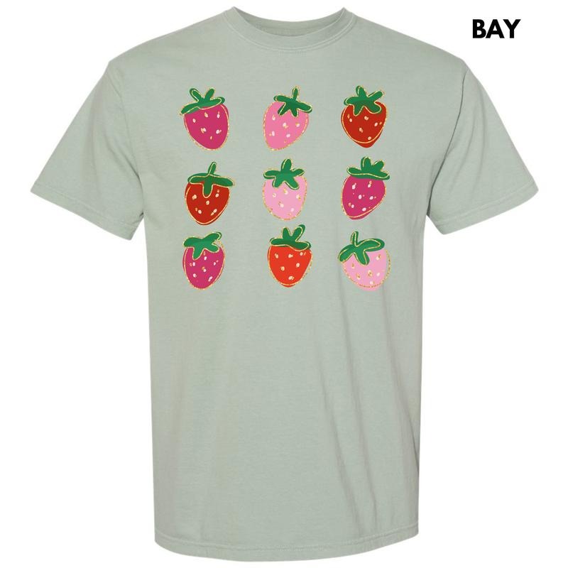 Simple Strawberry Collage Comfort Colors T-Shirt 'NLB' Hoodie, Sweatshirt | HypeDripTees.com