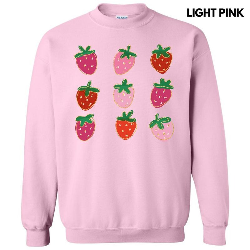 Simple Strawberry Collage Sweatshirt 'NLB' T-Shirts, Hoodie | HypeDripTees.com