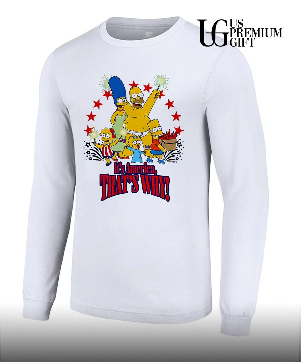 Simpsons family it’s America that’s why shirt