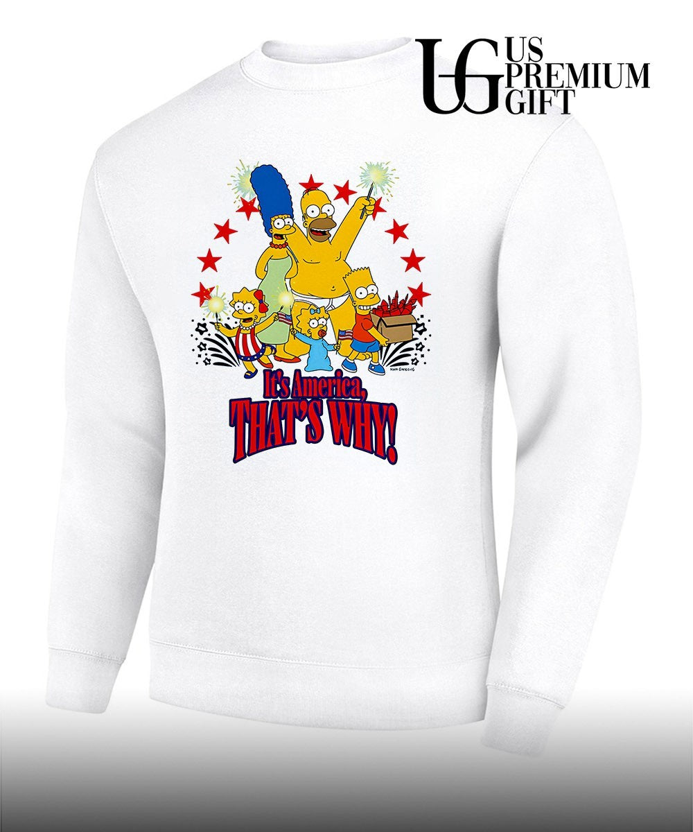 Simpsons family it’s America that’s why shirt