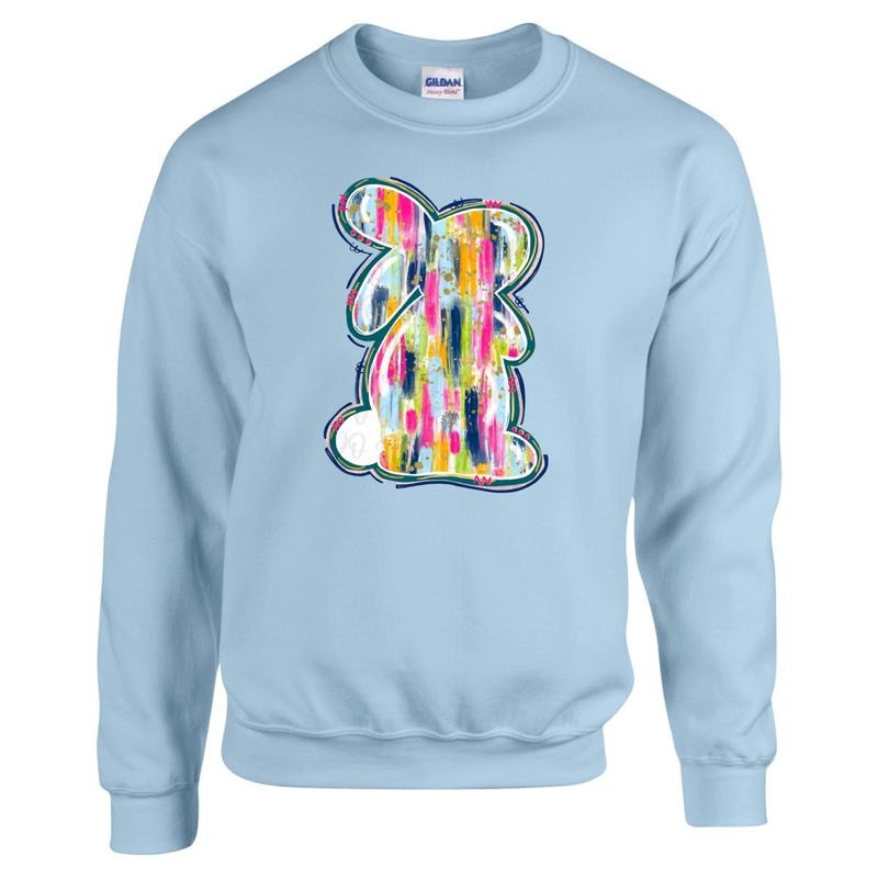 Single Brushstroke Bunny Gildan Sweatshirt T-Shirts, Hoodie | HypeDripTees.com