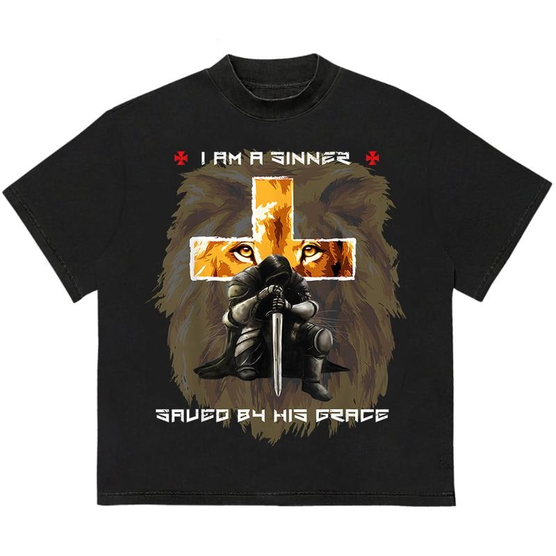 Sinner Lion T-Shirt Casual, Comfy, and Stylish Comfortable Fit for All-Day Wear Hoodie, Sweatshirt | HypeDripTees.com
