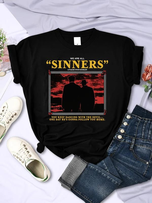 Sinners 2025 Movie Shirt, Dancing With Devil Aesthetic Movie Lover Hoodie, Sweatshirt | HypeDripTees.com