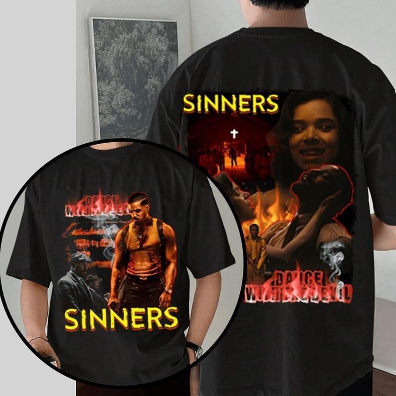 Sinners Double-Sided T-shirt, Dance With The Devil MovieTee, GothicSinners Hoodie, Horror Film Sweatshirt | HypeDripTees.com