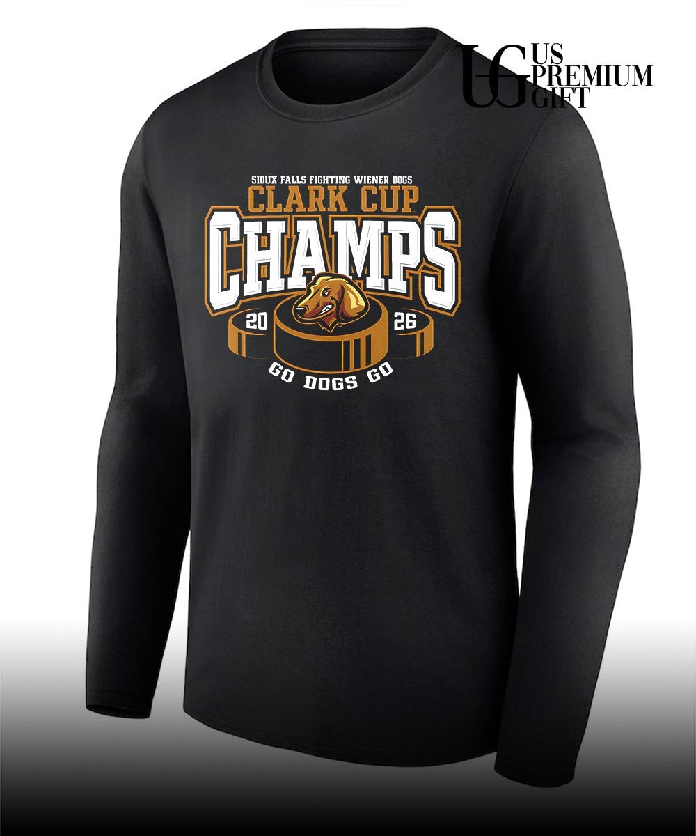 Sioux Falls Fighting Wiener Dogs Clark Cup Champions 2026 Go Dogs Go shirt