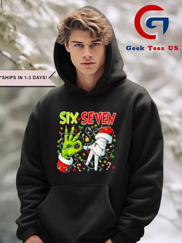 Six Seven 67 hands meme Christmas shirt