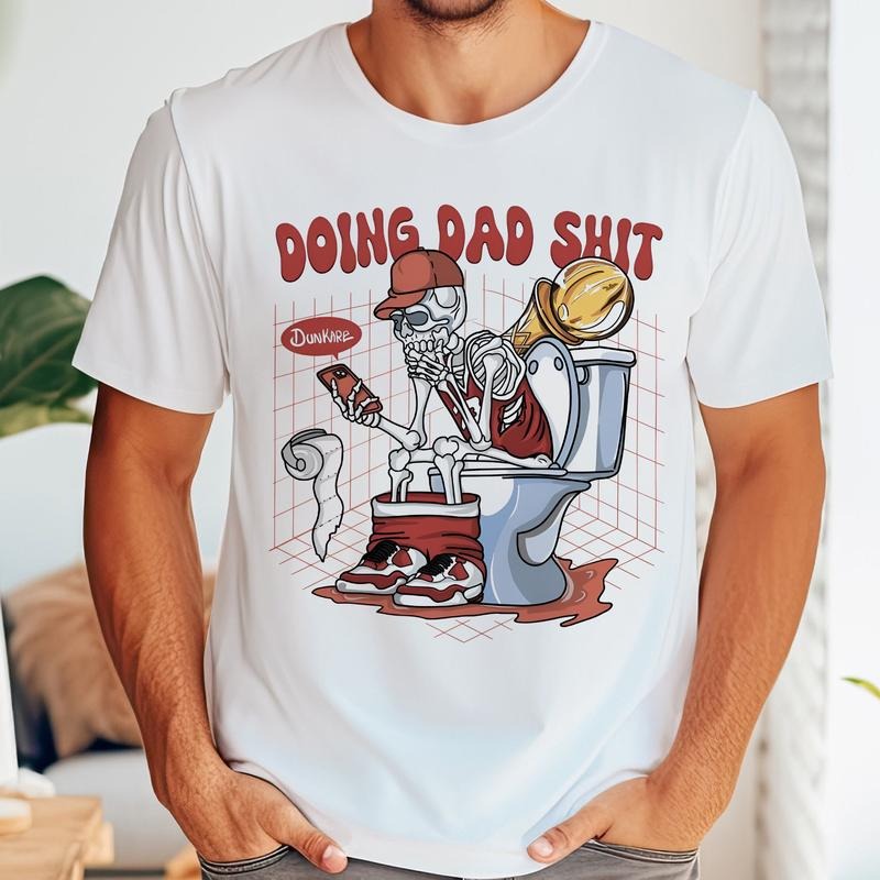 Skeleton Doing Dad Sh!t Shirt Cool Hiphop, Father's Day Shirt Hoodie, Sweatshirt | HypeDripTees.com