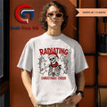 Skeleton radiating Christmas cheer shirt