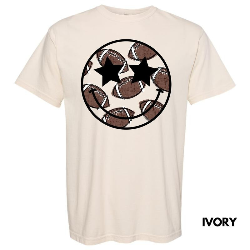 Sketched Football Happy Face Comfort Colors T-Shirt 'NLB' Hoodie, Sweatshirt | HypeDripTees.com