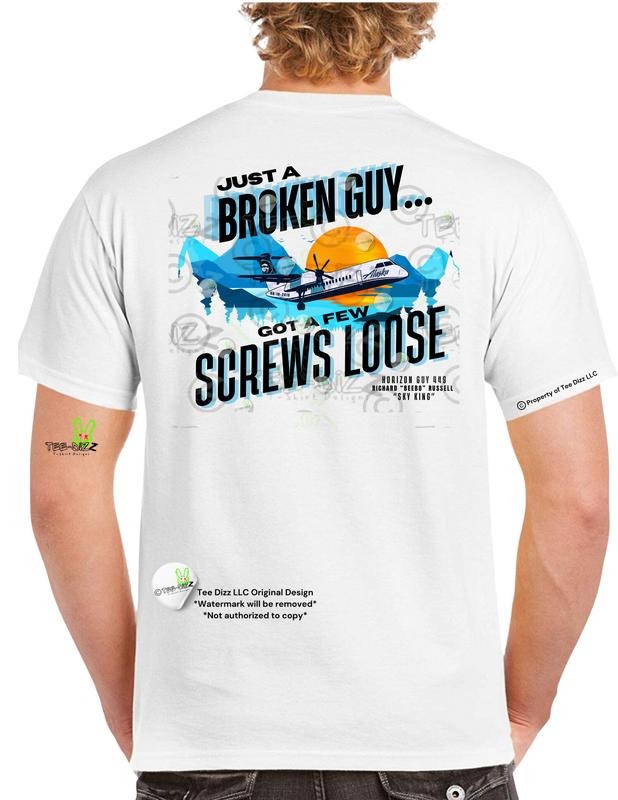 SkyKing: Broken guy, got a few screws loose - Men's T-shirt - Mental Health Awareness Hoodie, Sweatshirt | HypeDripTees.com