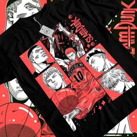 Slam Dunk T-shirt Slam Dunk Team Basketball Anime Sport Manga All Size Hoodie, Sweatshirt | HypeDripTees.com