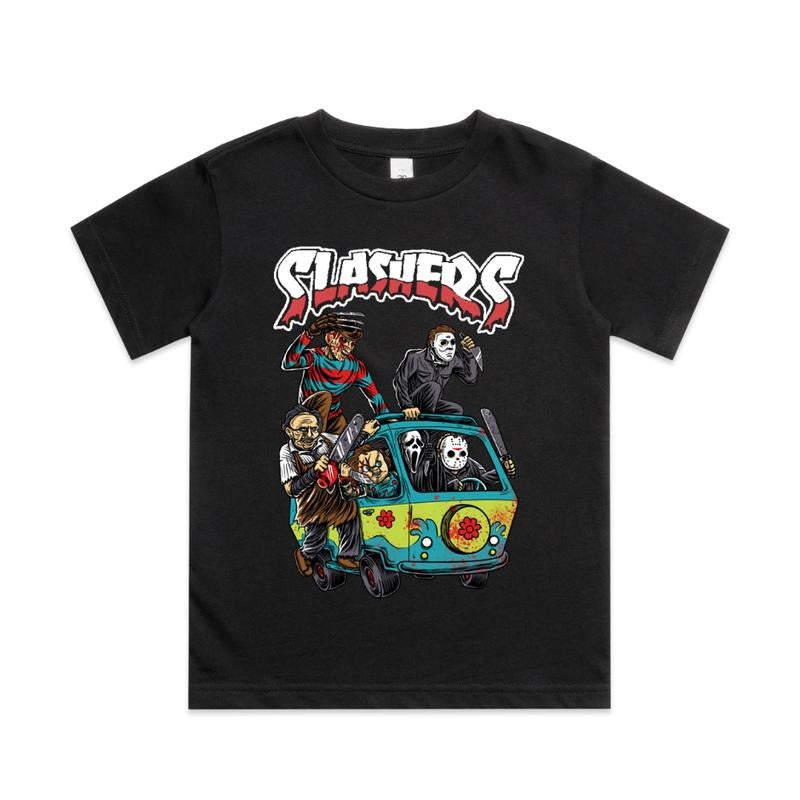 Slashers Mystery Machine Horror Silkscreen T-Shirts, Hoodie, Sweatshirt