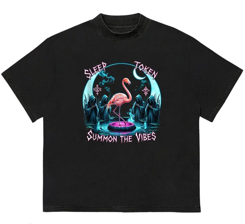 Slee.peep Tokkke.enen Flamingo Vibes Take Me Back to Eden T-Shirt Add Your Unique Twist Hoodie, Sweatshirt | HypeDripTees.com