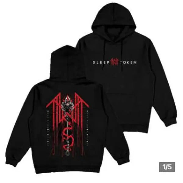 Sleep Token Reaper Angle Hoodie, 2 Side Graphic Unisex T-Shirt for Man for women Menswear Alternative Hoodie Tops Sweatshirt