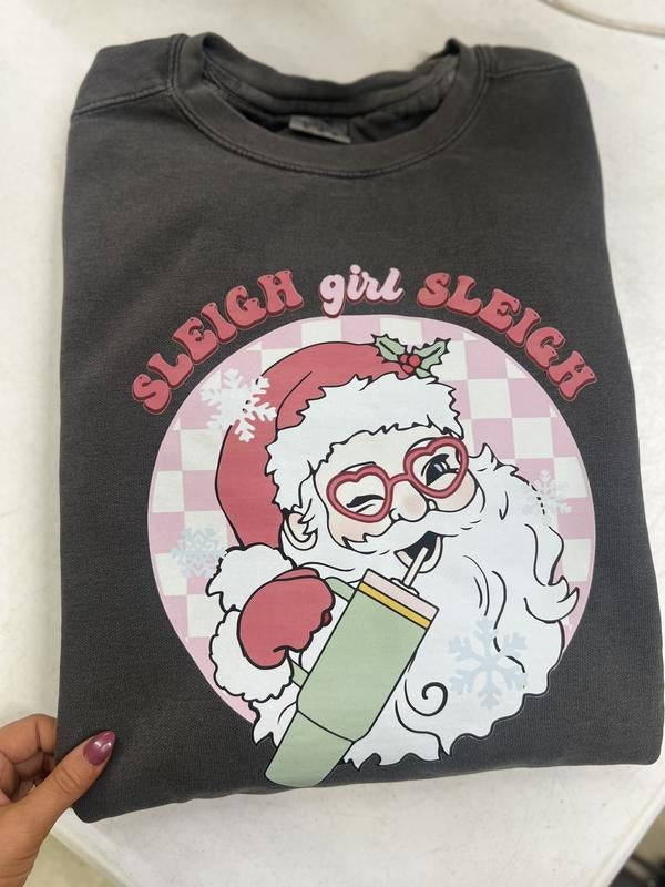 Sleigh Girl Sleigh Comfort Colors Sweatshirt T-Shirts, Hoodie | HypeDripTees.com