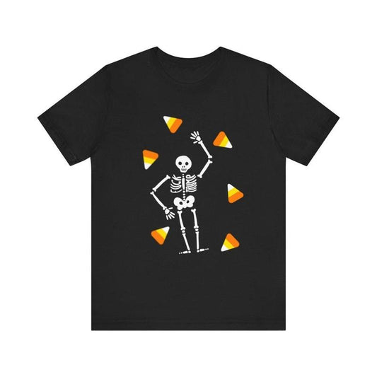 Slightly Subtle Halloween Skeleton Candy Tee, Trump Unisex Short Sleeve Shirt, Spooky Season, Halloween Costume Top, Fun Tee for