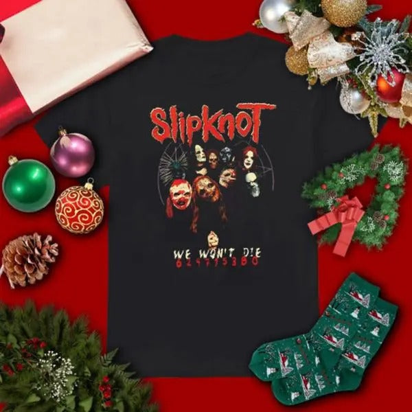 Slipknot Band Album  Short Sleeve Unisex Christmas shirt Hoodie, Sweatshirt | HypeDripTees.com