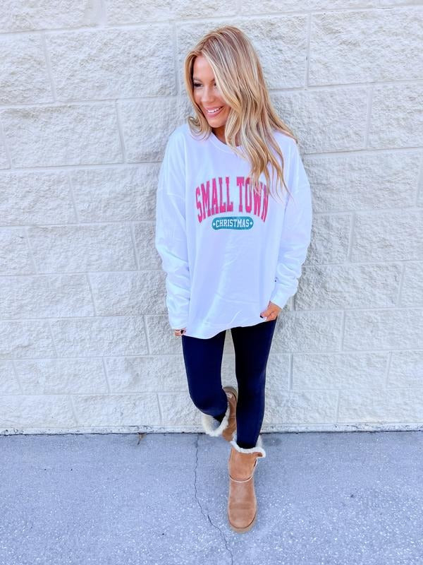 Small Town Christmas Graphic Sweatshirt T-Shirts, Hoodie | HypeDripTees.com
