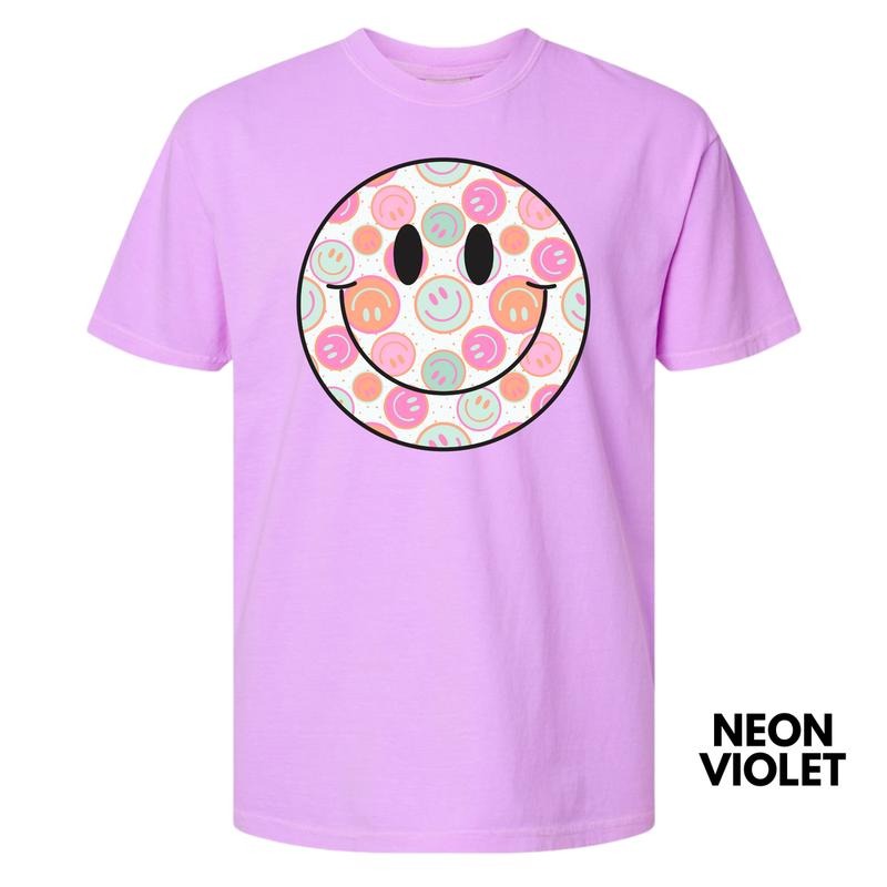 Smiles On Smiles Happy Face Comfort Colors T-Shirt 'NLB' Hoodie, Sweatshirt | HypeDripTees.com