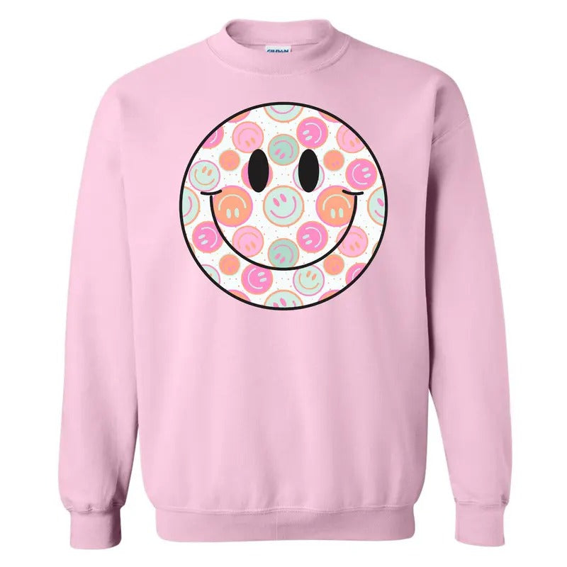 Smiles On Smiles Happy Face Sweatshirt 'NLB' T-Shirts, Hoodie | HypeDripTees.com