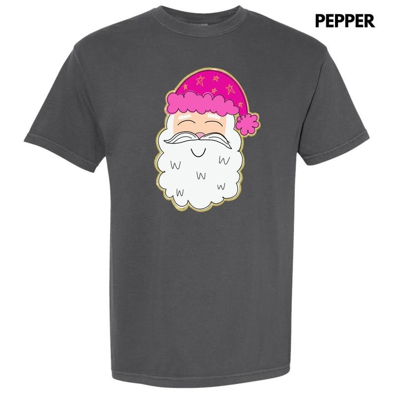 Smiling Cartoon Santa Comfort Colors T-Shirt 'NLB' Hoodie, Sweatshirt | HypeDripTees.com