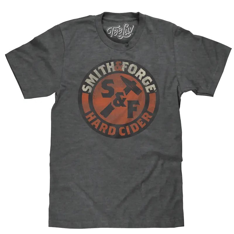 Smith & Forge Hard Cider Logo T-Shirt - Gray Hoodie, Sweatshirt | HypeDripTees.com