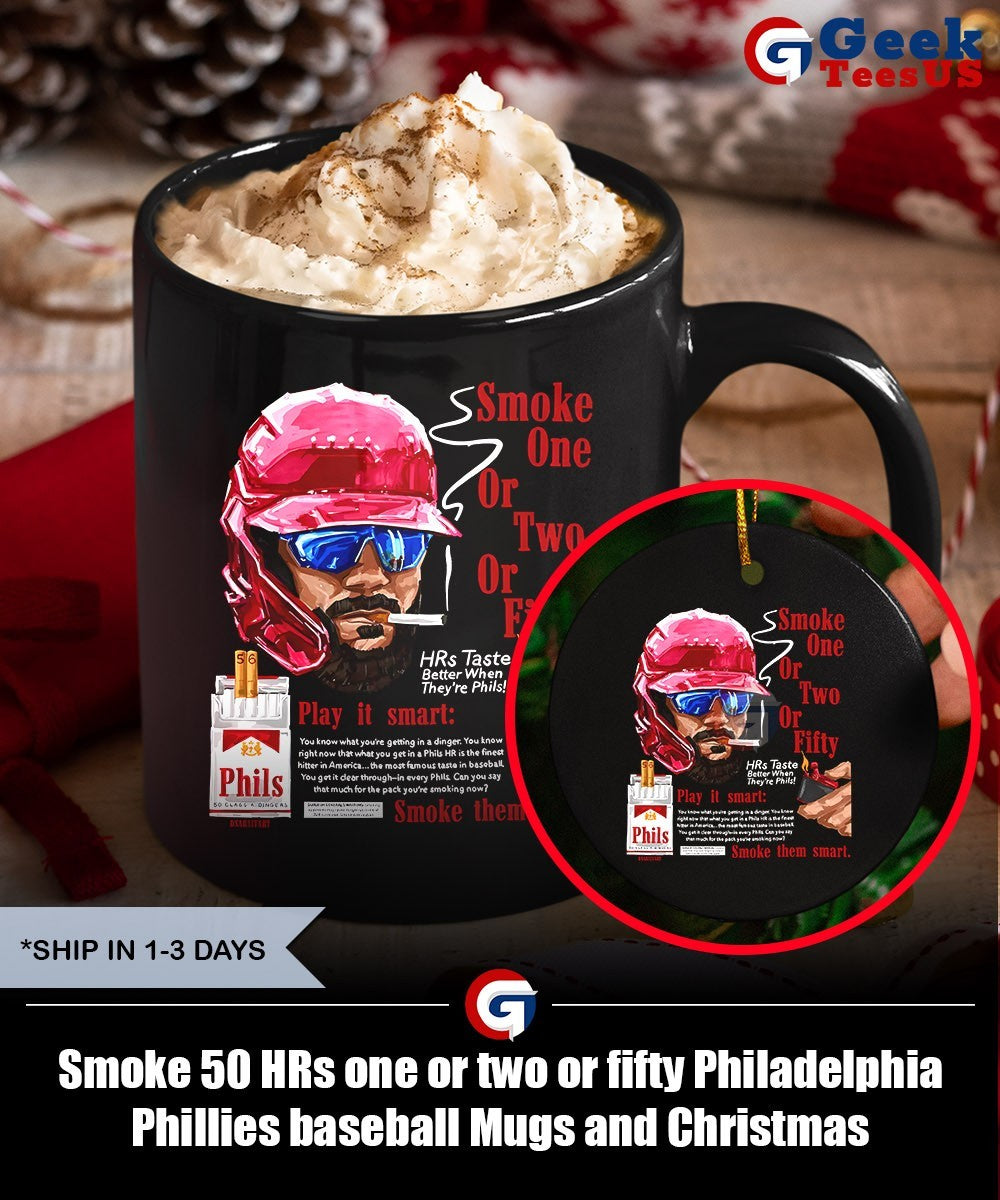 Smoke 50 HRs one or two or fifty Philadelphia Phillies baseball shirt
