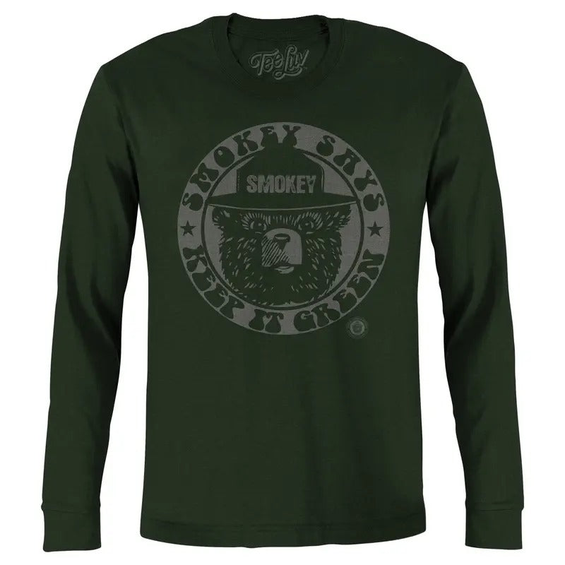 Smokey "Keep It Green" Long Sleeve T-Shirt - Green Hoodie, Sweatshirt | HypeDripTees.com